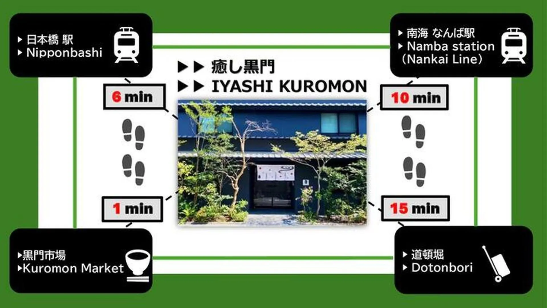癒し黒門本館402 Apartman Oszaka 0*,  Japán